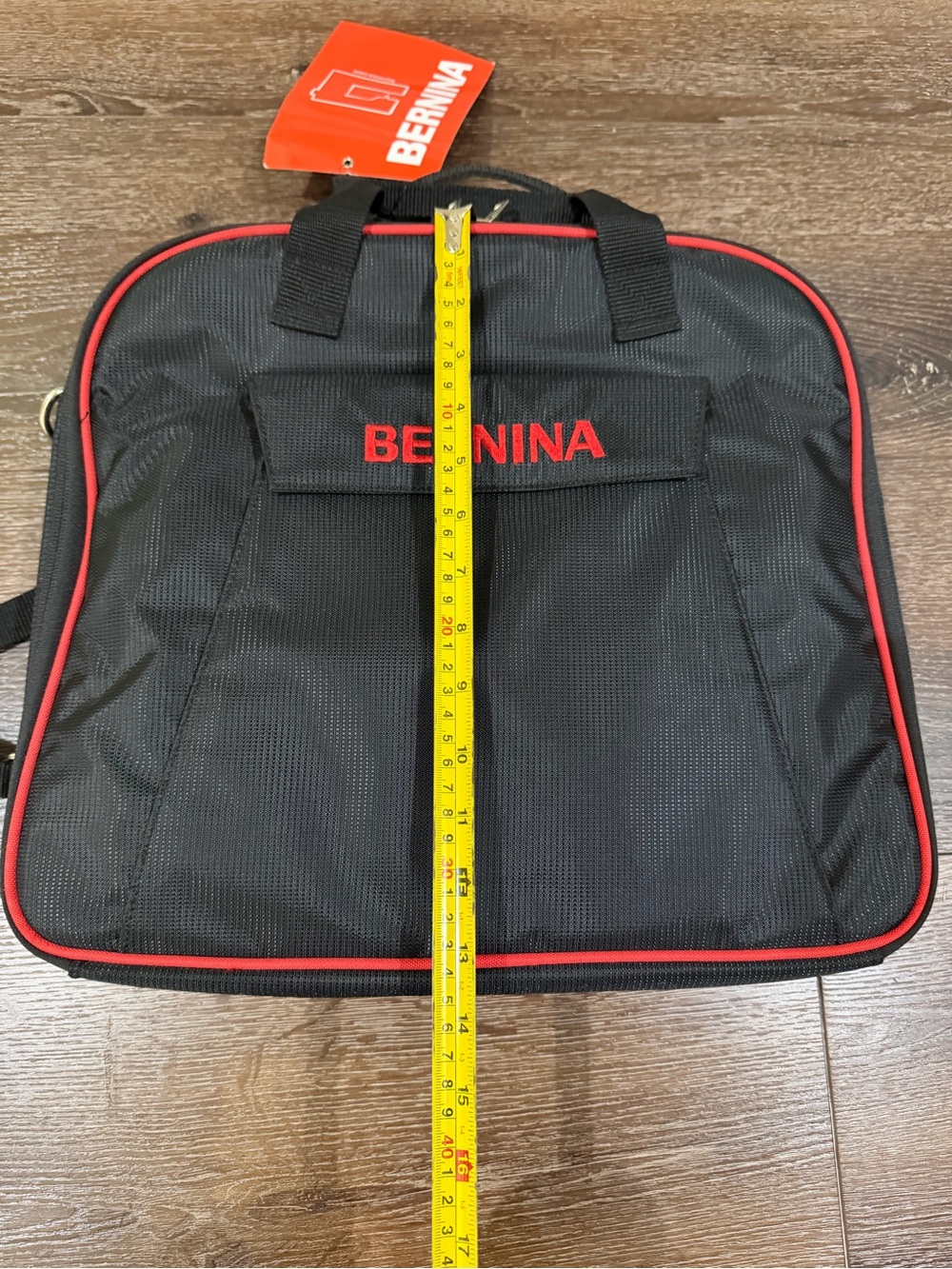 NWT BERNINA Black Travel Bag / backpack with Red Trim - Picture 8 of 13